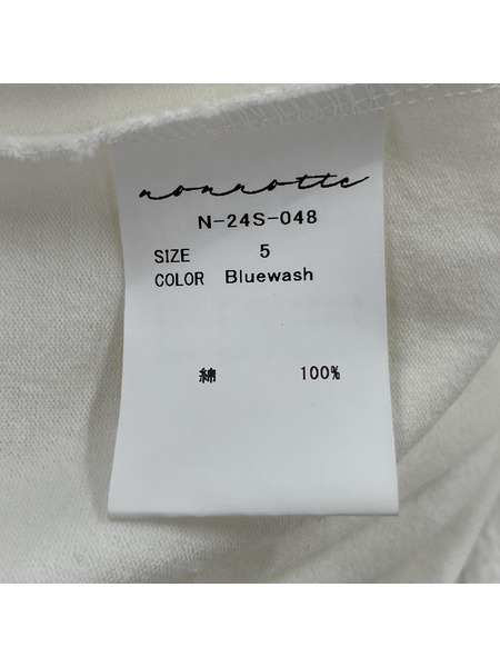 長袖Tシャツ・カットソー NONNOTTE ホワイト L/Sカットソー SIZE 5