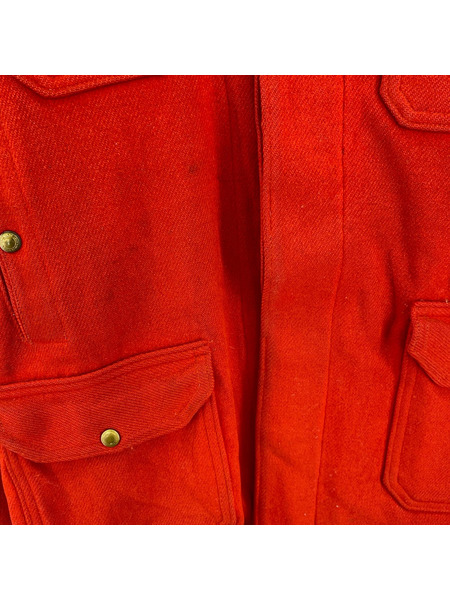 WOOLRICH ジャケット 50's エルボーパッチ付マッキーノジャケット   赤