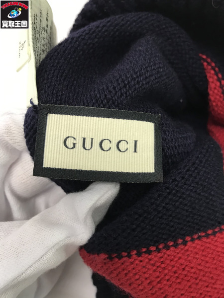 GUCCI/ニット帽/L/ネイビー