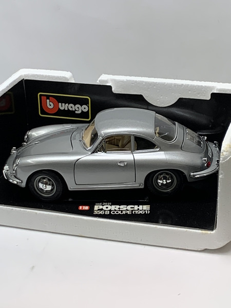 Bburago 1/18 Porsche 356B Coupe 1961 シルバー 開封品 ブラーゴ ポルシェ 356B クーペ 1961