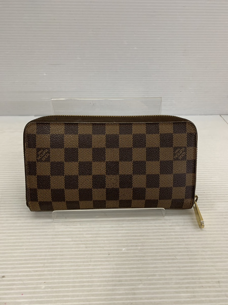 LV/ジッピー・オーガナイザー/ダミエ(・エベヌ 内側破れあり