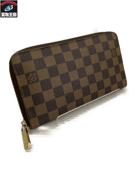 LV/ジッピー・オーガナイザー/ダミエ(・エベヌ 内側破れあり