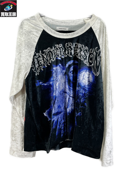 TENDER PERSON VELOUR RAGLAN LONG TEE 3