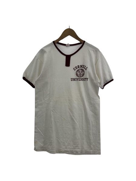 50s Champion ランタグ CORNEL コーネル大学 チョコチン Tシャツ(L)