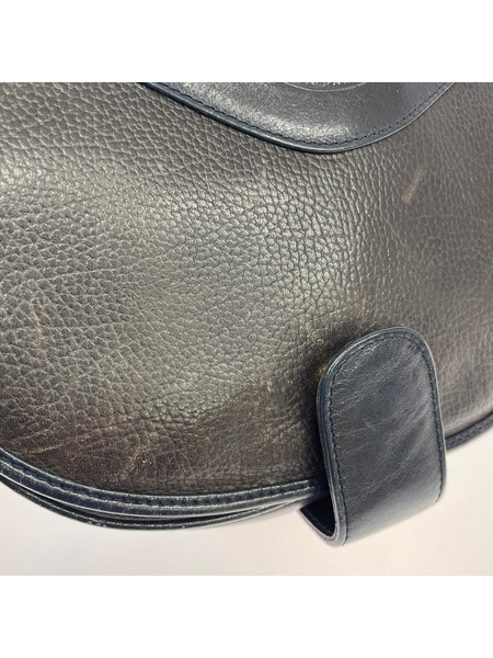 BURBERRY ショルダーバッグ BURBERRYS レザーショルダーバッグ  ネイビー