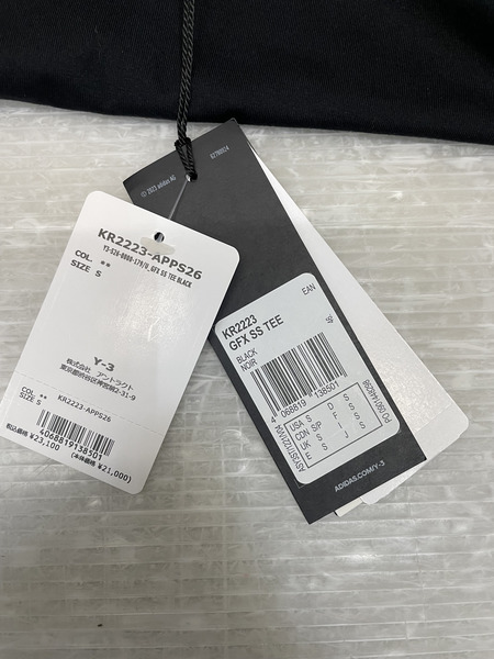 Y-3 26SS U GFX SS TEE BLACK プリントTee S ブラック