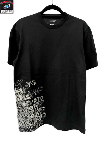 Y-3 26SS U GFX SS TEE BLACK プリントTee S ブラック