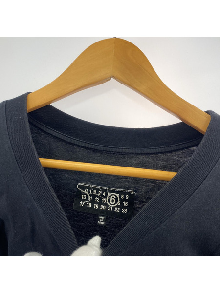 MM6 24SS ロゴTee L ブラック[値下]