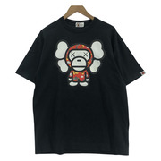 A BATHING APE KAWS MILO S/STee (L) 黒