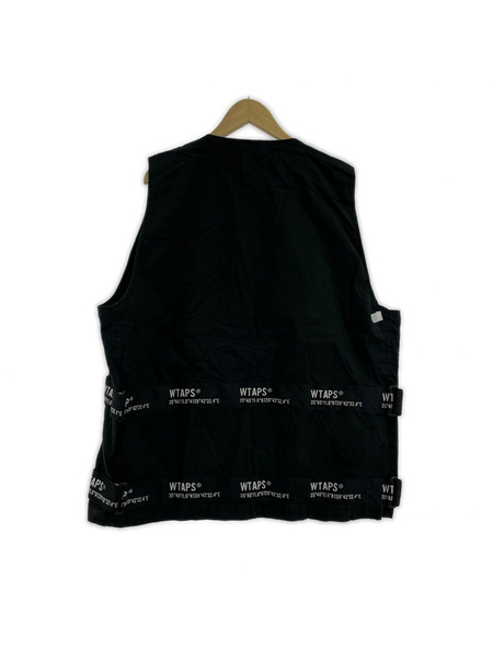 WTAPS HAGGERZ VEST COTTON. POPLIN ベスト X04 ブラック