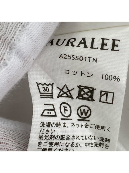 AURALEE 長袖シャツ 25SSWASHED FINX TWILL  SHIRT 白 (4)