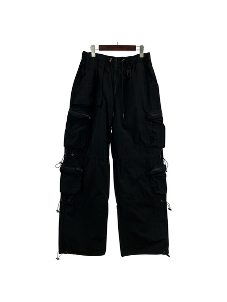 KODY PHILLIPS NYLON PARACHUTE PANTS BLK