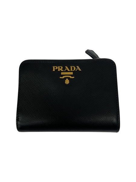 PRADA PORTAFOGILIO LAMPO SAFFIANO METAL 1ML018 ブラック