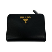 PRADA PORTAFOGILIO LAMPO SAFFIANO METAL 1ML018 ブラック