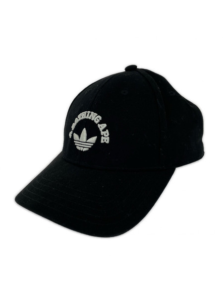 A BATHING APE キャップ ×ADIDAS 25SS BALL CAP BLACK