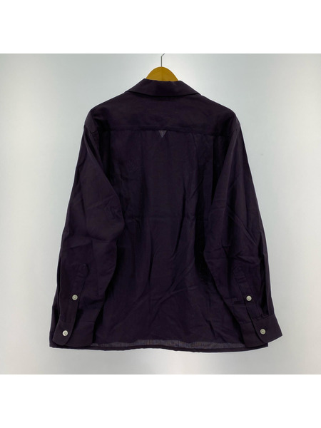 WACKO MARIA　オープンカラーシャツ　パープル　S