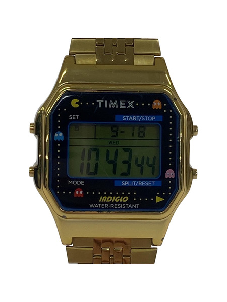 TIMEX T80 Pac-Man Gold Stainless Steel Bracelet