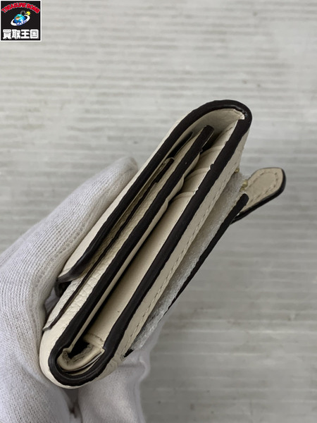 コンパクトウォレット COACH ミラ スモール フラップ ウォレット アイボリー