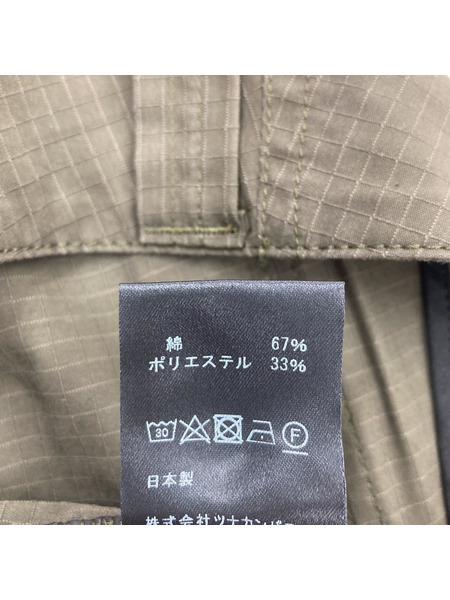 COVER ナイロンワークパンツ カーキ