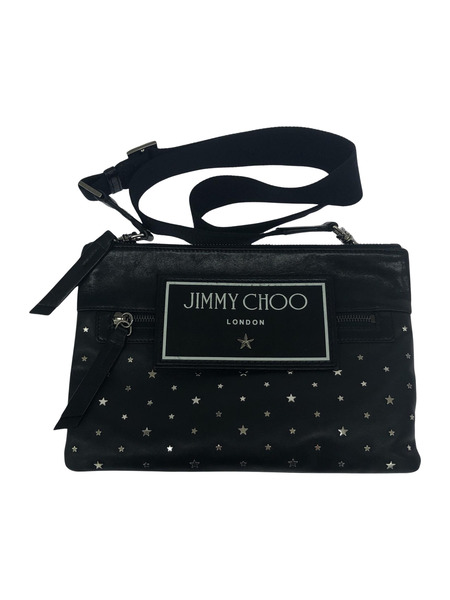 JIMMY CHOO Kimi STAR STUDDED セカンドバッグ 黒