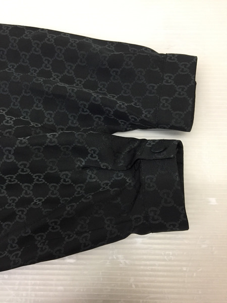 GUCCI GG 24SS シルク クレープシャツ 36 ブラック