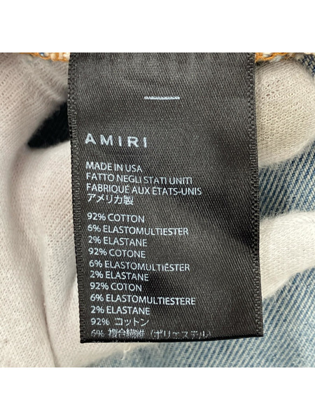 AMIRI デニム・ジーンズ パッチワークデニム 青
