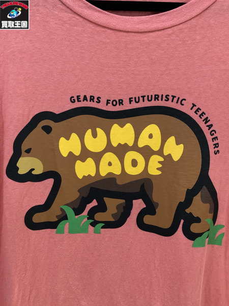 HUMAN MADE Graphic #1 L/S T-Shirt XXL/ピンク/ヒューマンメイド/メンズ/トップス/カットソー/Tシャツ[値下]