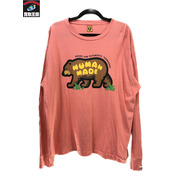 HUMAN MADE Graphic #1 L/S T-Shirt XXL/ピンク/ヒューマンメイド/メンズ/トップス/カットソー/Tシャツ