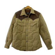 SUGAR CANE レザーヨーク ダウンジャケット ベージュ