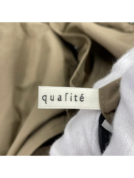 qualite ダウンジャケット ショートリバーシブルダウンジャケット