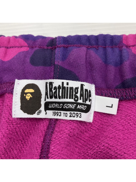 A BATHING APE Color Camo Sweat Pant PPL L