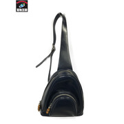 ショルダーバッグ ワンショルダー バンブー エナメル ネイビー