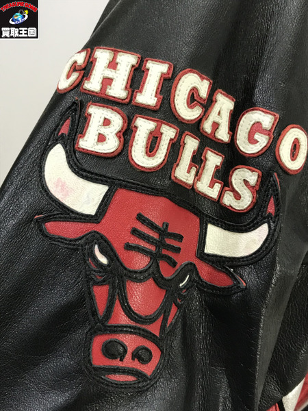 JEFF HAMILTON/chicago bulls jacket/RED/赤/L/ジェフハミルトン/ジャケット