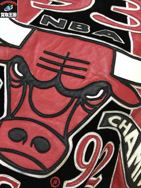 JEFF HAMILTON/chicago bulls jacket/RED/赤/L/ジェフハミルトン/ジャケット