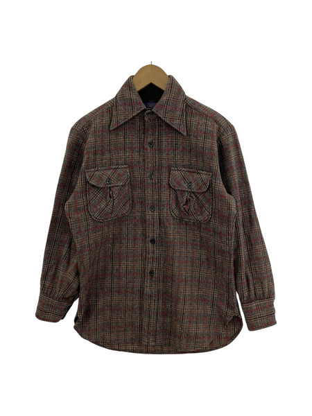 PENDLETON/70s ウールチェックシャツ/M