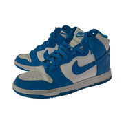 NIKE DUNK HI RETRO LASER BLUE ハイカットスニーカー 青白 25.5cm