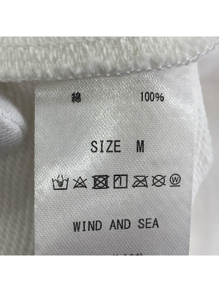 WIND AND SEA 半袖シャツ ベースボールシャツ ホワイト