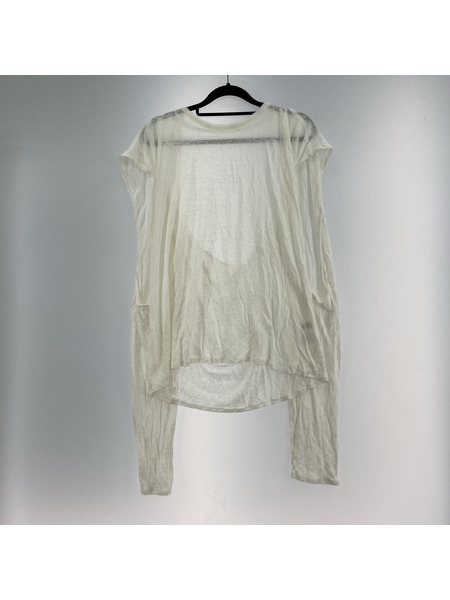 長袖Tシャツ・カットソー ERIKO KATORI リネントップス ホワイト