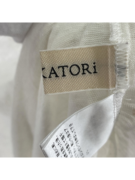 長袖Tシャツ・カットソー ERIKO KATORI リネントップス ホワイト