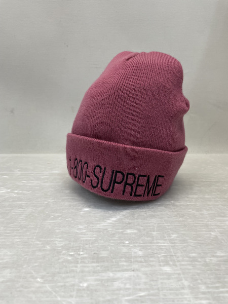 Supreme 19AW Telephone 1-800-Beanie ビーニー ピンク