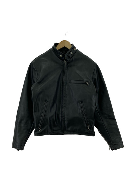 schott インナー付キ シングルレザージャケット ブラック USA製 36