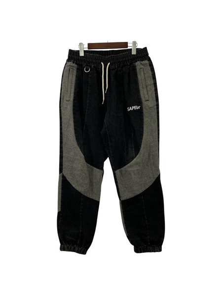 SAPeur SAPEur DENIM TRACK PANTS L ブラック