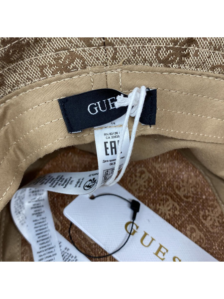 GUESS ハット 総柄 M[値下]