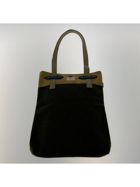 FILSON ソノ他バッグ ウール切替 ハンドバッグ カーキ