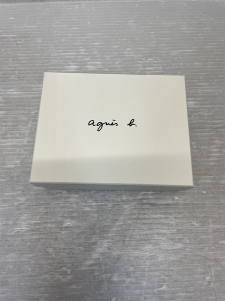 agnes b. L字ジップ コンパクトウォレット 黒