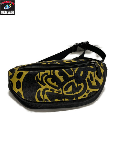 COACH Disney Mickey Mouse X Keith Haring Warren Belt Bag 