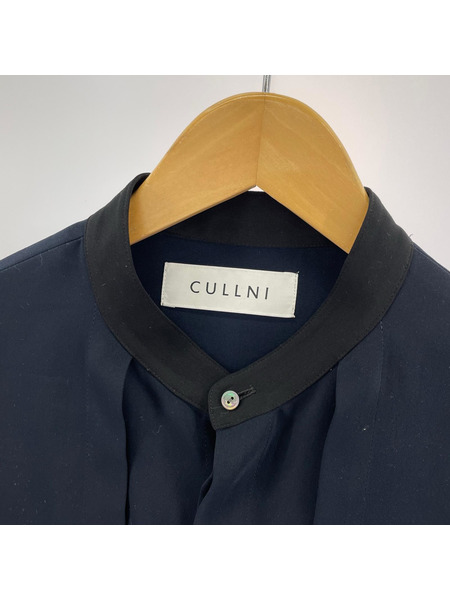 CULLNI 長袖シャツ 21AW バンドカラーレイヤードシャツ