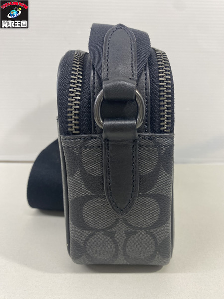 ショルダーバッグ COACH グラハム クロスボディ シグネチャー 黒 C4149