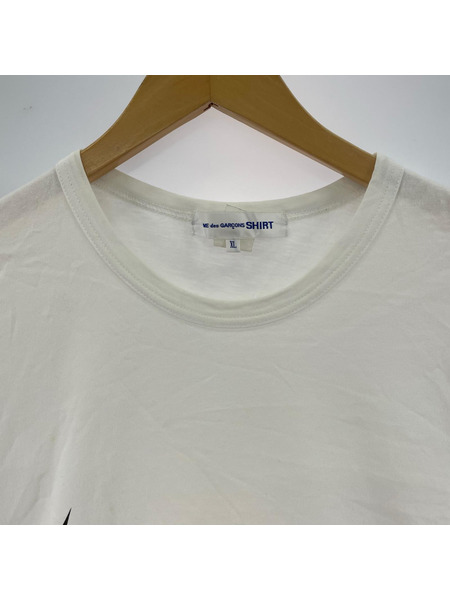 COMME des GARCONS SHIRT SPRING SUMMER プリントTee XS 白