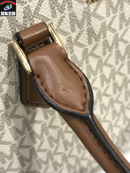 MICHAEL KORS/MKシグネチャーハンドバッグ/マイケルコース/ブラウン[値下]